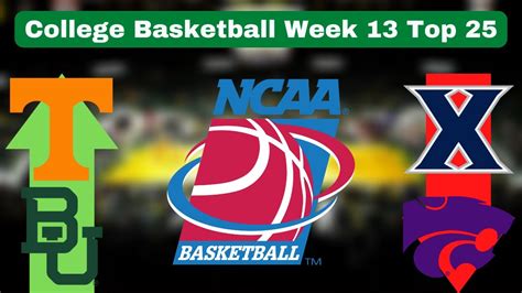 College Basketball Top 25 Rankings Week 13 - YouTube