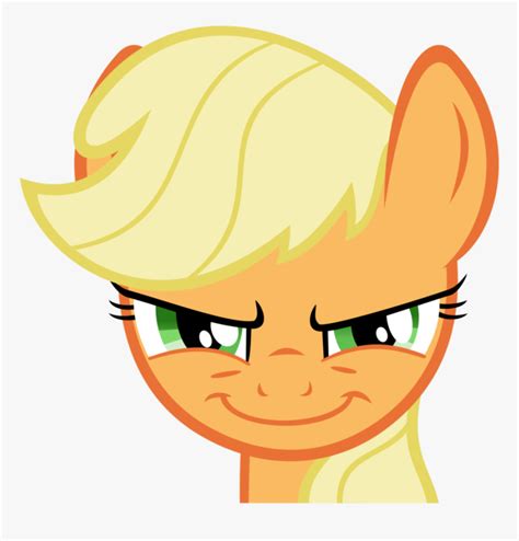 Applejack Vector Evil - Applejack Evil Smile, HD Png Download , Transparent Png Image - PNGitem