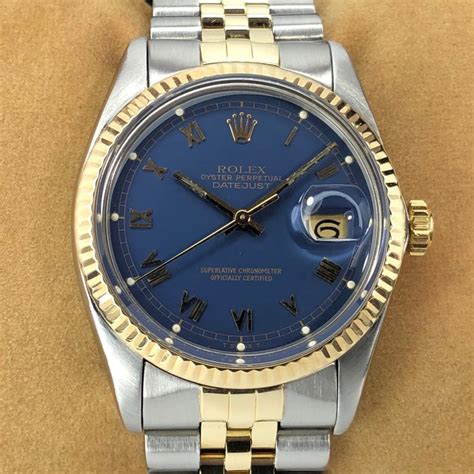 Rolex - Datejust Blue Roman Dial - 16013 - Heren - - Catawiki