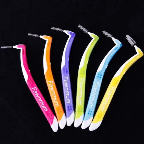 5pcs/Set L Shaped Interdental Brush Orthodontic Toothbrushes Soft ...