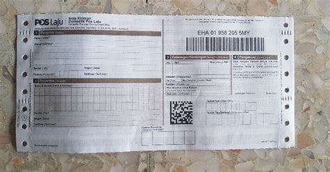 Poslaju Tracking Number Erc