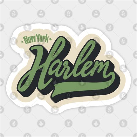 Harlem New York - Harlem Logo - Harlem Shirt - New York Harlem - Sticker | TeePublic