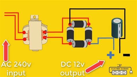 12v Ac To 12v Dc Converter Circuit Diagram