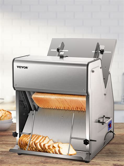 VEVOR Commercial Toast Bread Slicer, 12mm Thickness Electric Bread ...