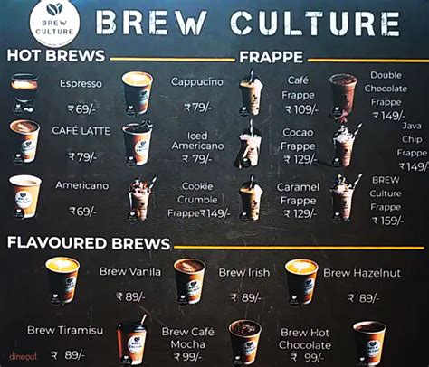 Menu of Brew Culture, Near Vidya Sahakari Bank Ltd, Kothrud,Pune | Dineout