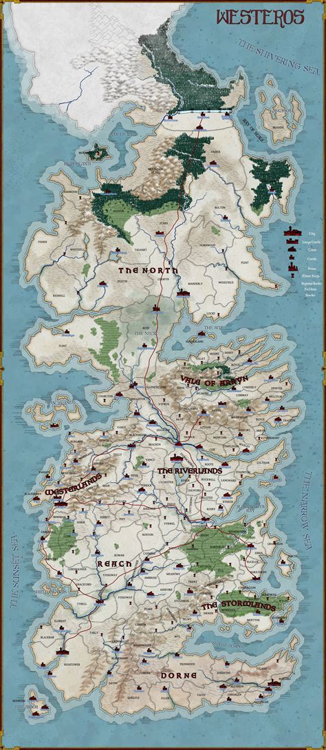 Map of Westeros -- Commission by stratomunchkin on DeviantArt | Westeros map, Game of thrones ...