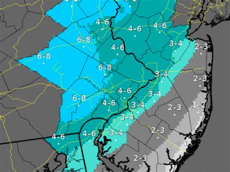 WEATHER ALERT: Potential Snowfall Totals Increased for Norristown ...