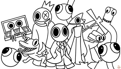 Rainbow Friends Coloring Pages - Free and Easy Printables