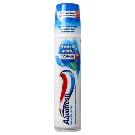 Aquafresh Triple Protection Fresh & Minty Pump Toothpaste 100ml - Branded Household - The Brand ...