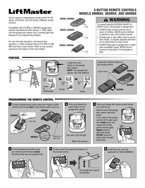 Breathtaking Liftmaster 893max Programming Motor 8500 2000