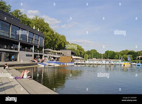 Aasee lake, Muenster, Germany Stock Photo - Alamy