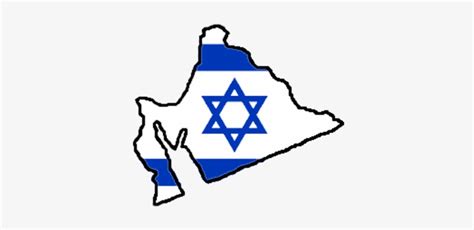 Flag Map Of Greater Israel - Happy New Year For Israel Transparent PNG - 378x331 - Free Download ...