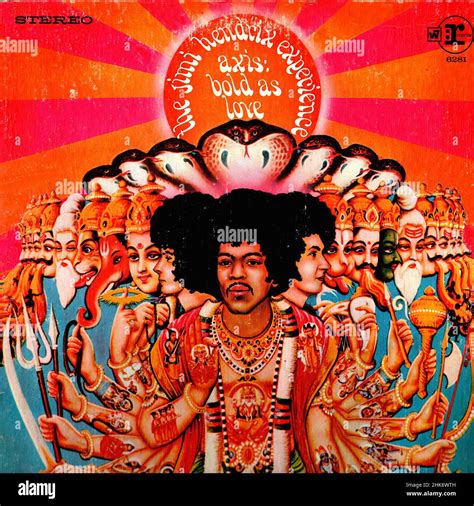 Vintage vinyl record cover - Hendrix, Jimmy - Axis Bold As Love - US 1967 Stock Photo - Alamy