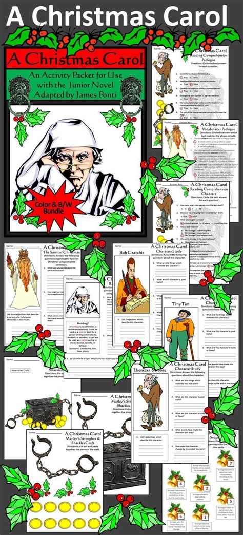 A Christmas Carol Characters Worksheet | AlphabetWorksheetsFree.com