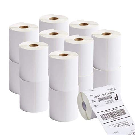 RBHK 20 Rolls 4x6 Direct Thermal Labels for Zebra Printer, 250 Blank Shipping Labels per Roll ...