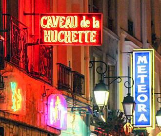 Caveau de la Huchette Jazz Club in Paris France