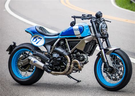 Babe Blue: Ducati 800 SCR Cafe Racer – BikeBound