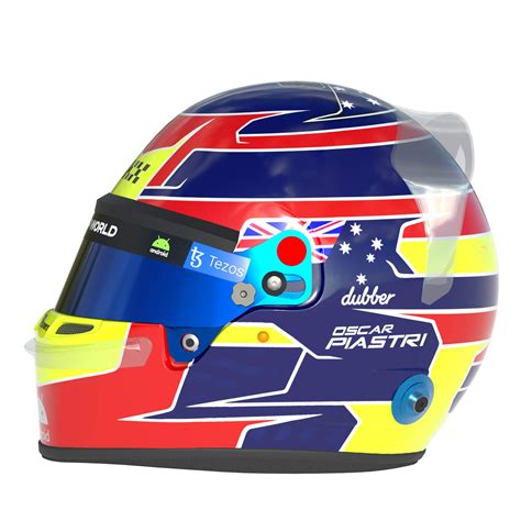 F1 Oscar Piastri Helmet 2023 - 3D Model by Cactus3D