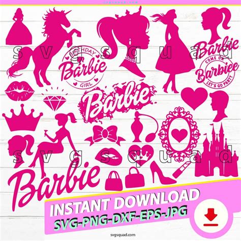 Barbie Svg Bundle Toys Barbie Silhouette Svg Cutting Files Cricut | The ...