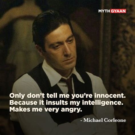 Godfather Quotes & Dialogues - Michael Corleone Quotes & Dialogues | Godfather quotes, Michael ...