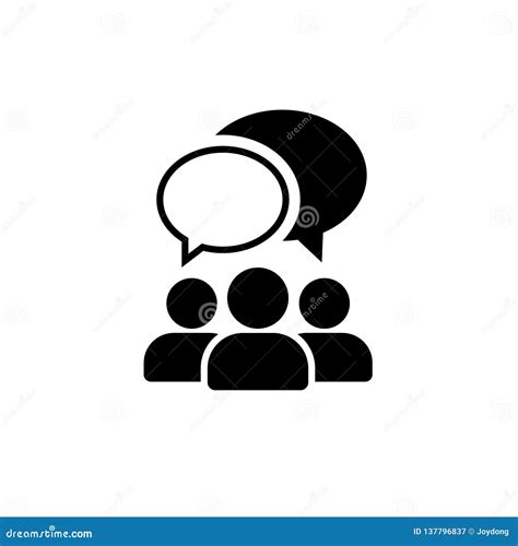 People Talking Icon. One of Set Web Vector Icons. Stock Vector ...