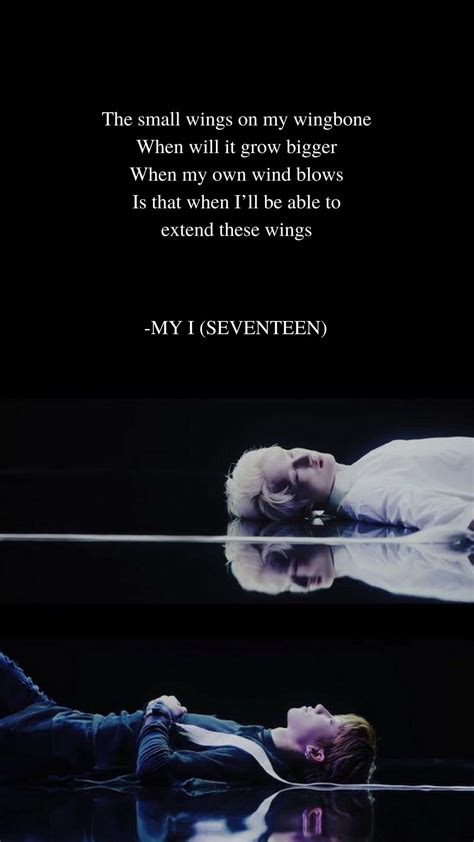 My I by Jun & The8 (SEVENTEEN) Lyrics wallpaper | Frases de musicas, K pop, Frases