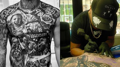 IN PHOTOS: Maxx Crosby shows off stunning front panel tattoo with Kobe ...