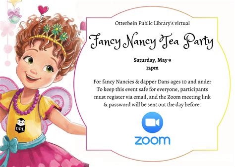 OPL’s Virtual Fancy Nancy Tea Party – Otterbein Public Library