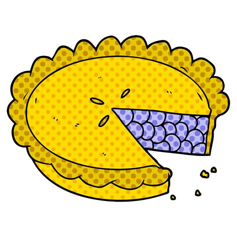 blueberry pie cartoon 12260454 Vector Art at Vecteezy