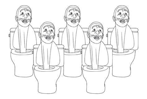 Coloring page from skibidi toilet skibidi toilet coloring pages coloring pages for kids and ...