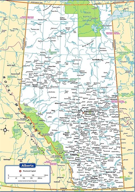 Alberta Maps & Facts | Provinces Map