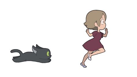 Anime girl running with black cat gif animation | Anime running, Chibi cat, Anime girl