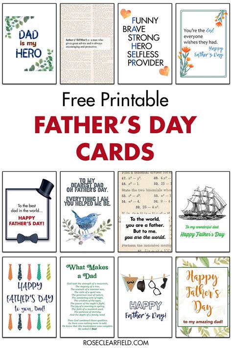 Free Printable Father S Day Cards From Wife To Husband - Printable Form ...