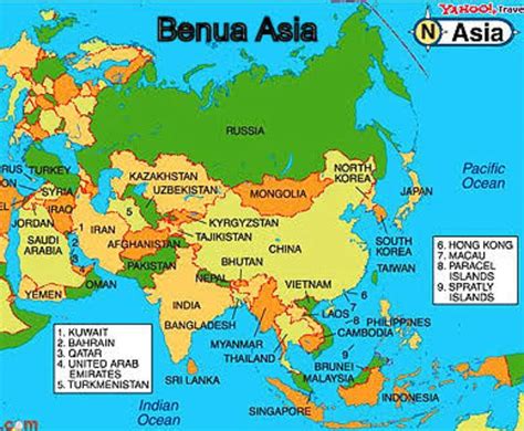 Peta Lengkap Benua Asia Peta Benua Asia Lengkap Besarta Geografis Dan ...