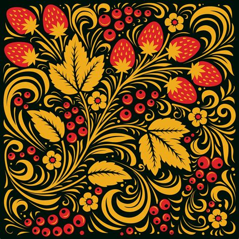 Traditional Russian ornament Pattern Background 2003940 Vector Art at ...