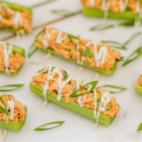 Keto Spicy Stuffed Celery with Chicken & Blue Cheese - EASY Appetizer ...