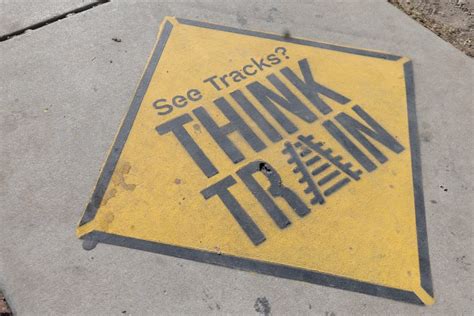 Union Pacific marks crossings to warn rail trespassers of dangers