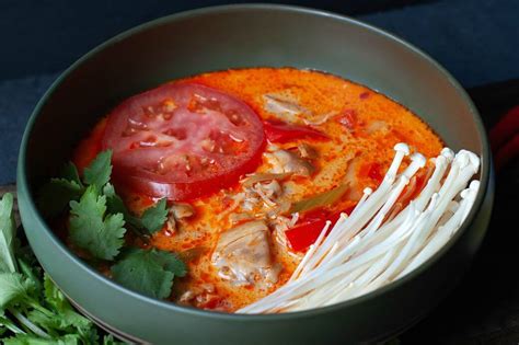 Thai Red Curry Chicken Soup (Instant Pot) - Dish 'n' the Kitchen