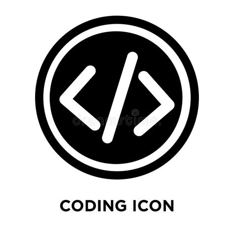 Coding Icon Vector Isolated on White Background, Logo Concept of Stock ...