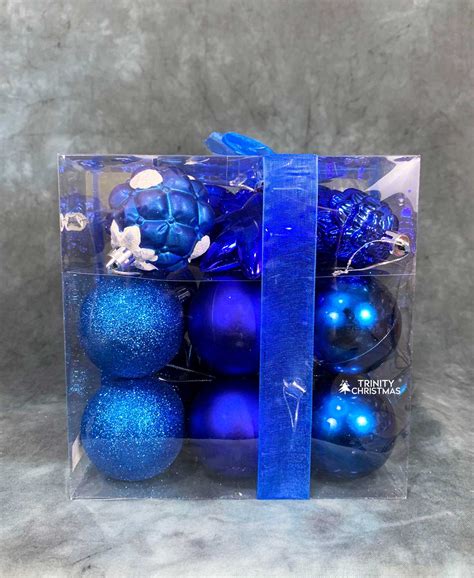 Buy Blue Christmas Decorations Assorted - Trinity Christmas