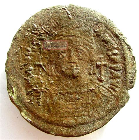 Very Large Byzantine Coin Ae39 Copper Follis Of Justinianus - M - E45