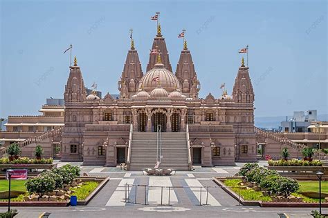 Shree Swaminarayan Temple In Ambegaon Pune Maharashtra Indiaa Secluded Capture Photo Background ...