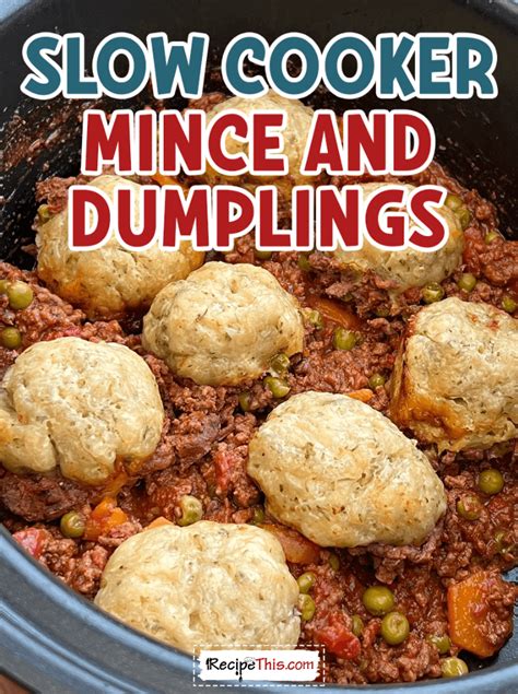 Slow Cooker Mince And Dumplings | Recipe This