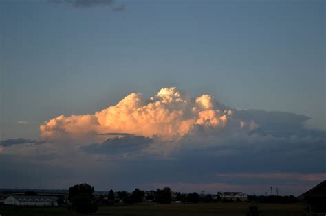Dark Stratus Cloud Sunset & Orange Cumulus Clouds at Sunset, 2013-08-10 - Sunsets | Colorado ...