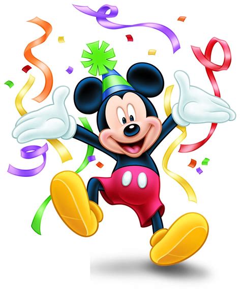 Mickey Mouse Birthday Clipart in Cartoon - 66 cliparts