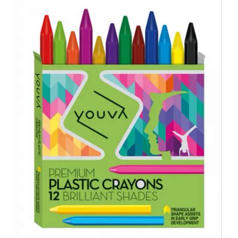 Navneet Yellow Plastic Crayons Pack of 12, Packaging Type: Packet at Rs 50/pack in New Delhi