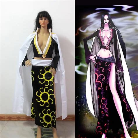 Japanese Anime One Piece Boa Hancock Cosplay Costume Halloween Dress ...