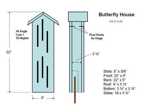 Woodworking Plans How To Make Butterfly Houses PDF Plans