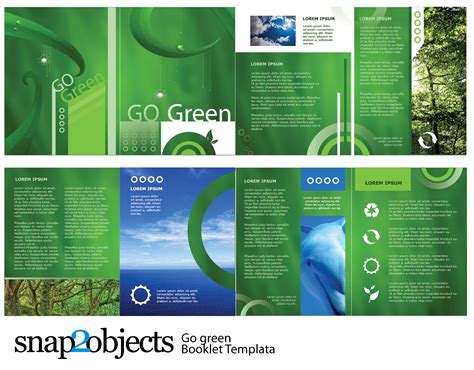 Free Go Green Vector Booklet Template