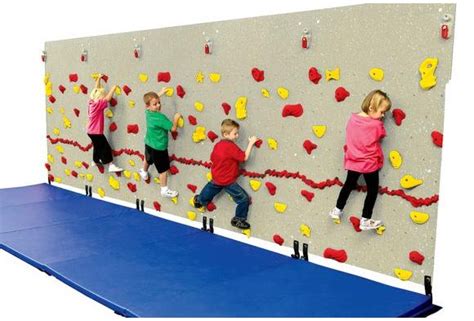 WeeKidz™ Traverse Wall® -- Single 4' x 6' Panel in 2019 | Indoor play areas, Climbing wall kids ...